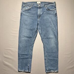 Agolde Women's Blue Medium Wash 5-Pocket‎ Toni Mid Rise Straight Leg Jeans 36